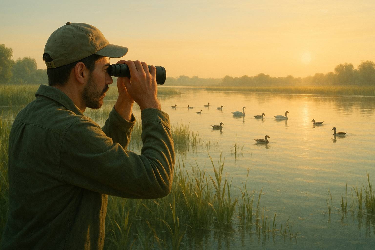 Cómo usar prismáticos para observar aves
