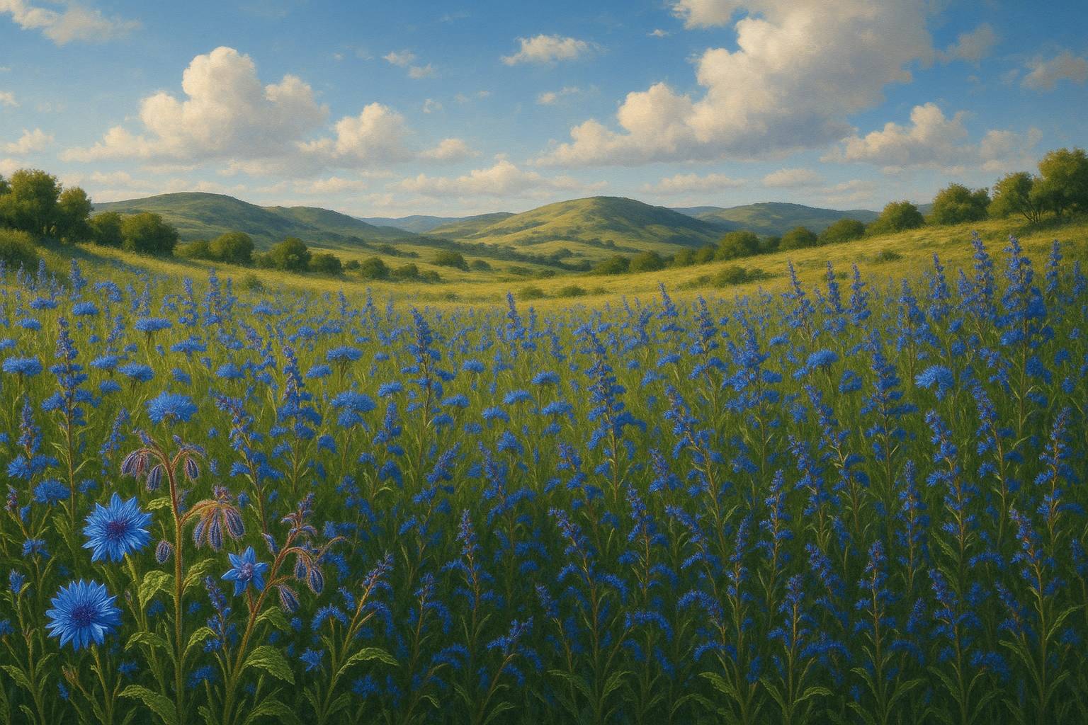Flores silvestres azules de la península ibérica