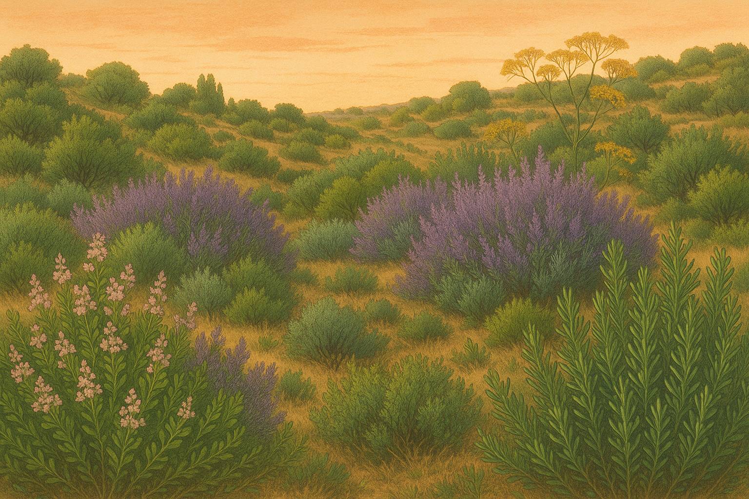Plantas aromáticas silvestres mediterráneas: guía básica para identificarlas y usarlas