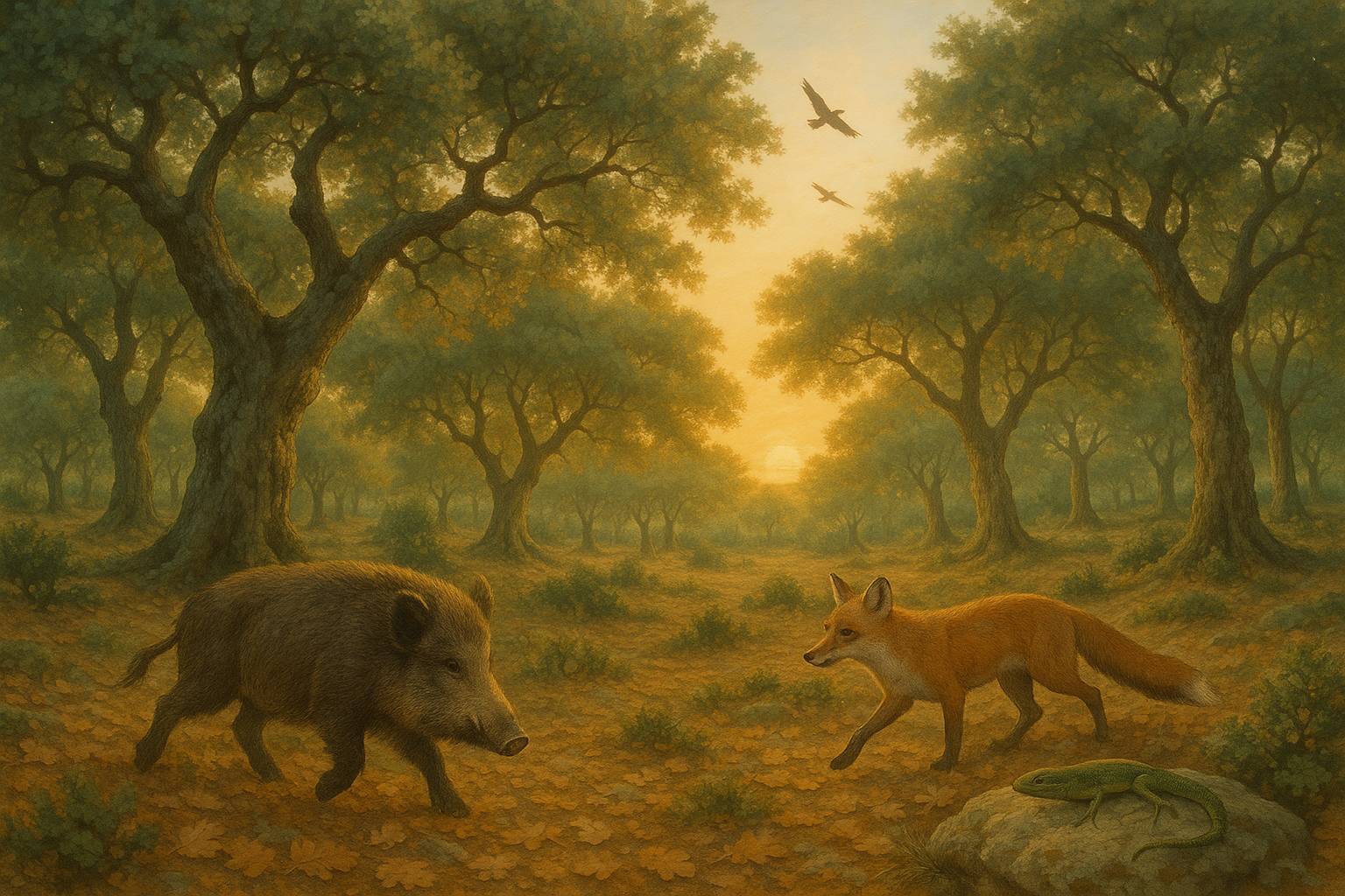 Qué especies viven en los encinares